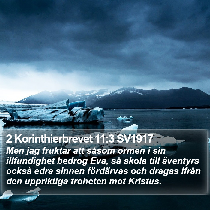 2 Korinthierbrevet 11:3 SV1917 Bible Study