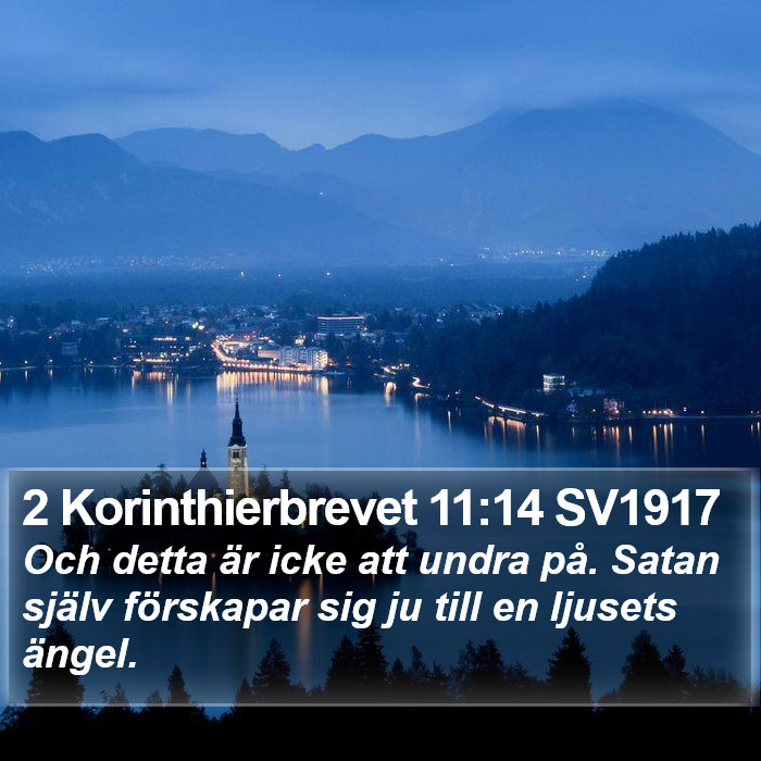 2 Korinthierbrevet 11:14 SV1917 Bible Study