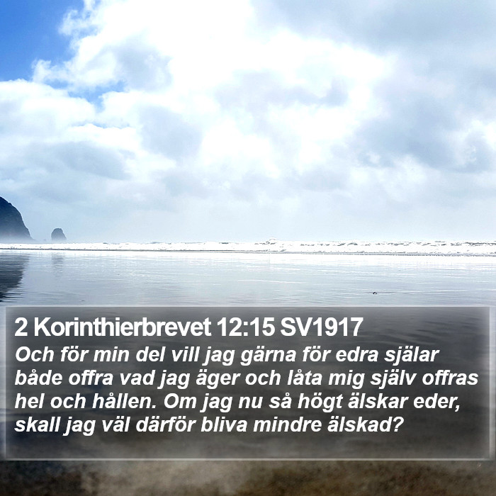 2 Korinthierbrevet 12:15 SV1917 Bible Study