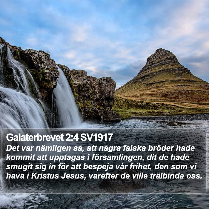 Galaterbrevet 2:4 SV1917 Bible Study