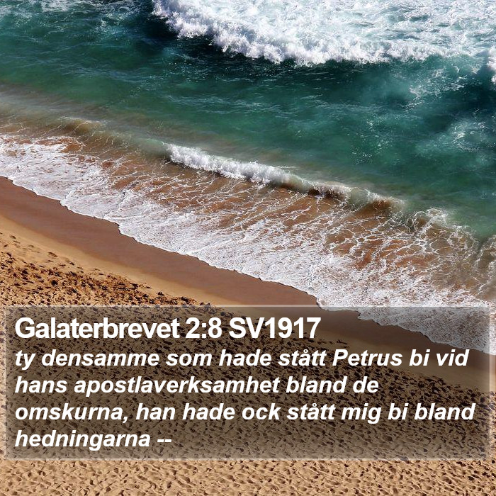 Galaterbrevet 2:8 SV1917 Bible Study