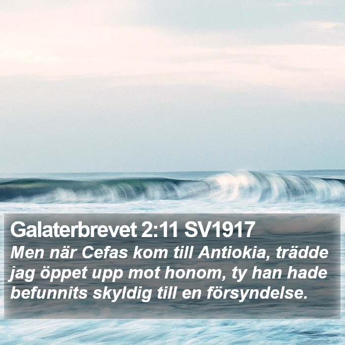 Galaterbrevet 2:11 SV1917 Bible Study