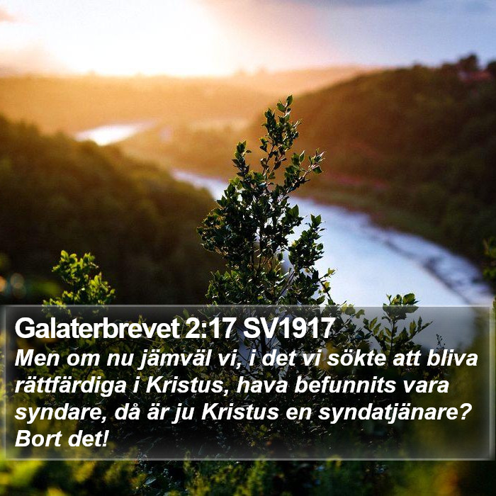 Galaterbrevet 2:17 SV1917 Bible Study