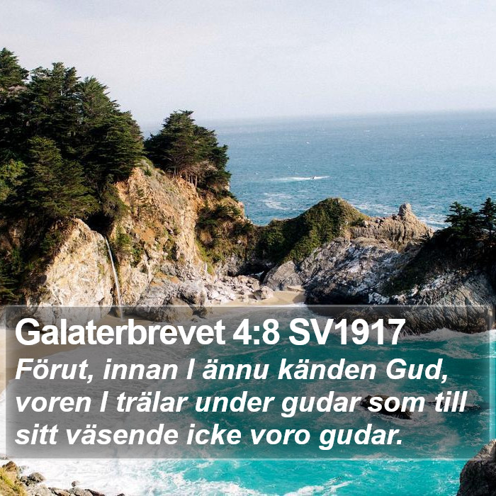 Galaterbrevet 4:8 SV1917 Bible Study