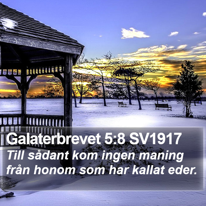 Galaterbrevet 5:8 SV1917 Bible Study