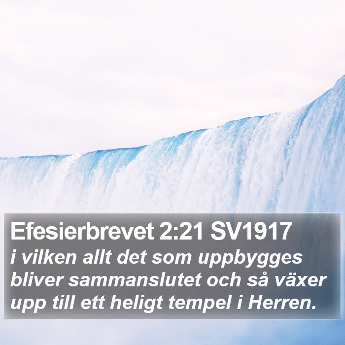 Efesierbrevet 2:21 SV1917 Bible Study