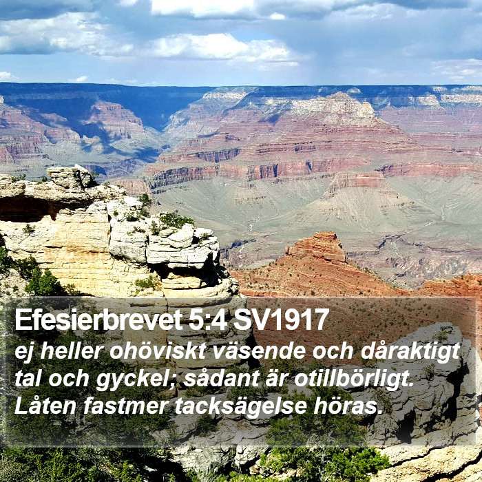 Efesierbrevet 5:4 SV1917 Bible Study