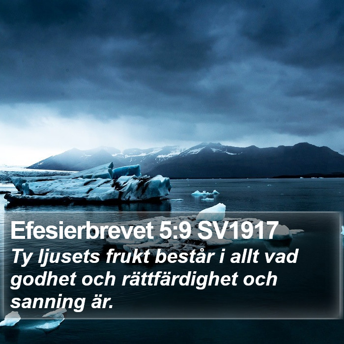 Efesierbrevet 5:9 SV1917 Bible Study