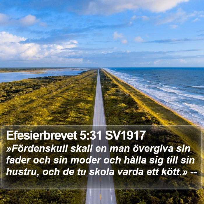 Efesierbrevet 5:31 SV1917 Bible Study