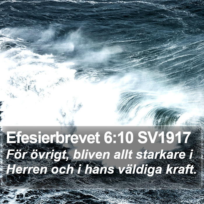 Efesierbrevet 6:10 SV1917 Bible Study