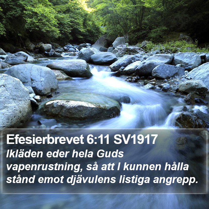 Efesierbrevet 6:11 SV1917 Bible Study