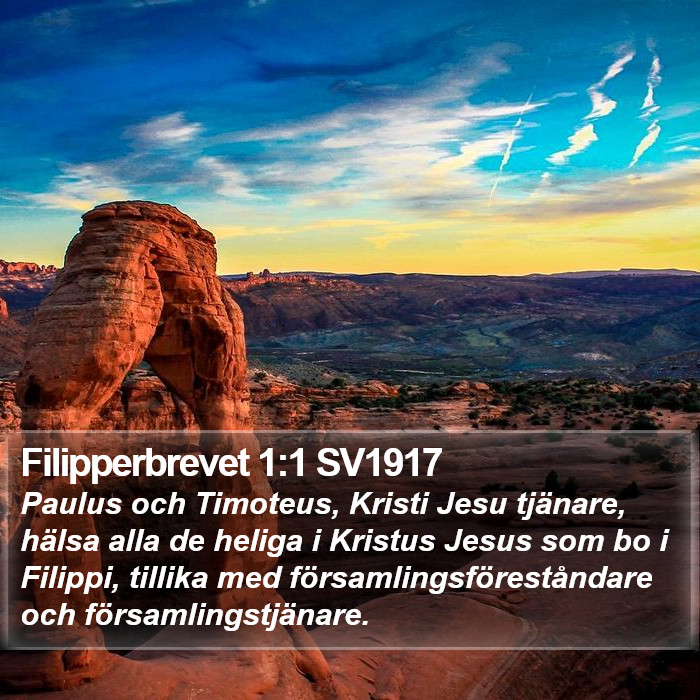 Filipperbrevet 1:1 SV1917 Bible Study