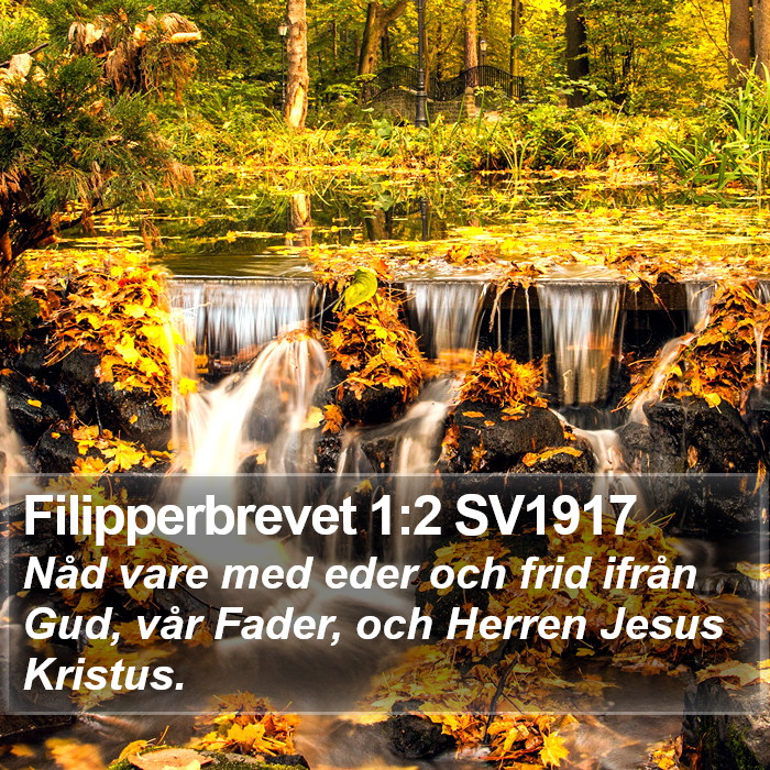 Filipperbrevet 1:2 SV1917 Bible Study