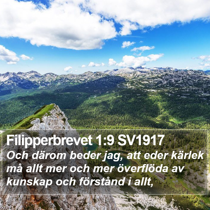 Filipperbrevet 1:9 SV1917 Bible Study