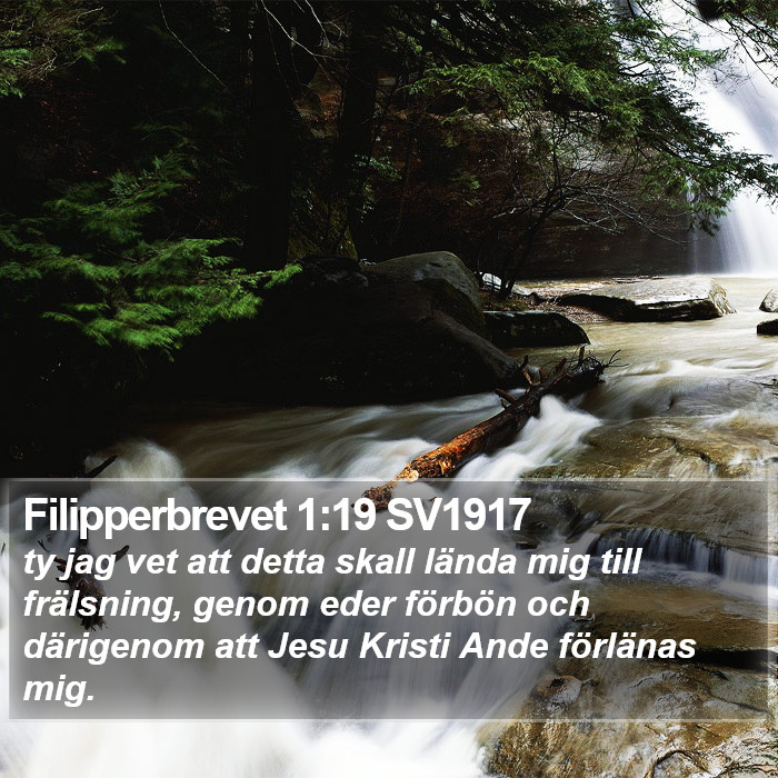 Filipperbrevet 1:19 SV1917 Bible Study