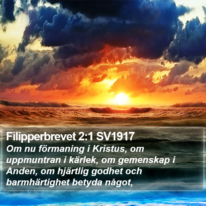 Filipperbrevet 2:1 SV1917 Bible Study