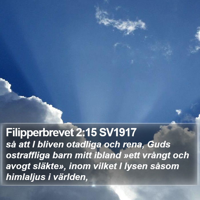 Filipperbrevet 2:15 SV1917 Bible Study