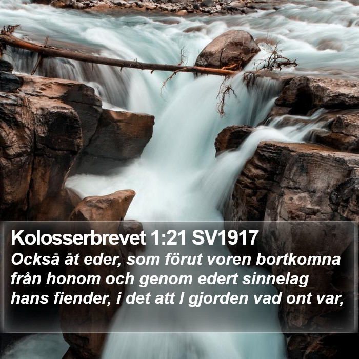 Kolosserbrevet 1:21 SV1917 Bible Study