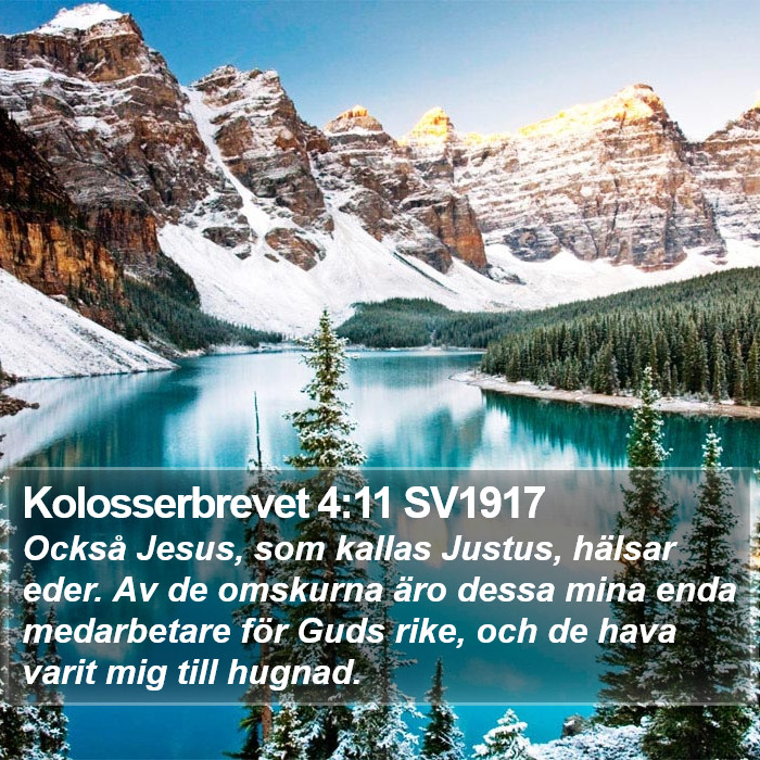 Kolosserbrevet 4:11 SV1917 Bible Study