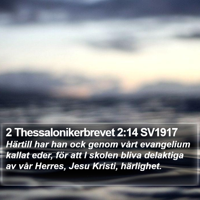 2 Thessalonikerbrevet 2:14 SV1917 Bible Study