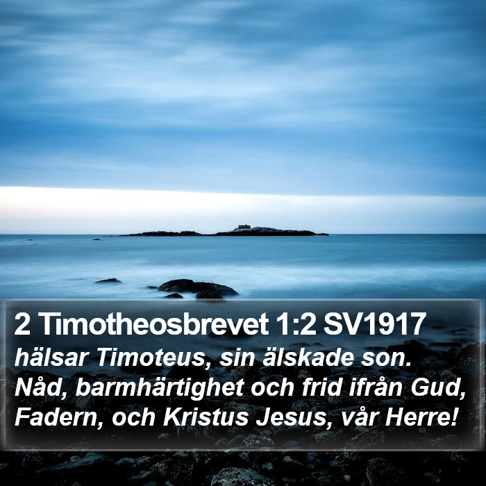 2 Timotheosbrevet 1:2 SV1917 Bible Study