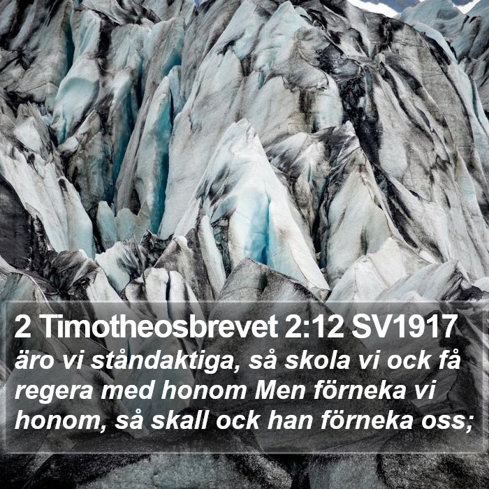 2 Timotheosbrevet 2:12 SV1917 Bible Study