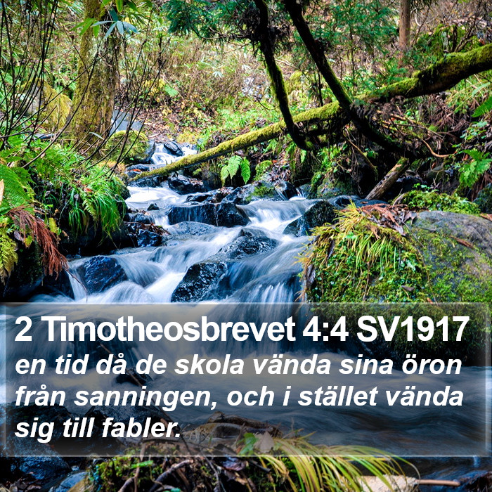 2 Timotheosbrevet 4:4 SV1917 Bible Study