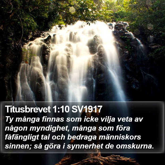 Titusbrevet 1:10 SV1917 Bible Study