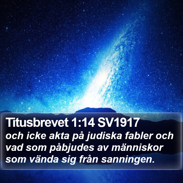 Titusbrevet 1:14 SV1917 Bible Study