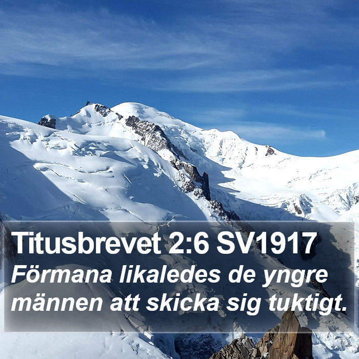 Titusbrevet 2:6 SV1917 Bible Study