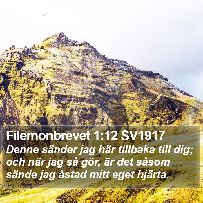 Filemonbrevet 1:12 SV1917 Bible Study