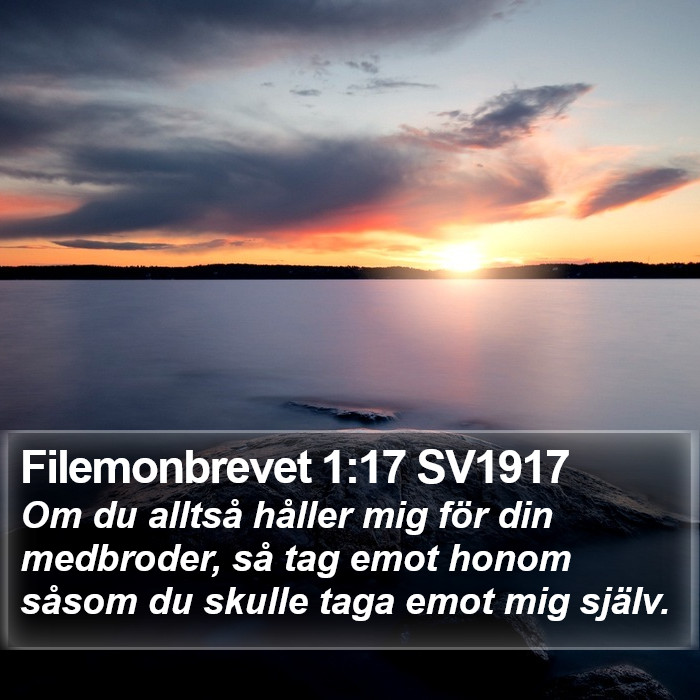 Filemonbrevet 1:17 SV1917 Bible Study