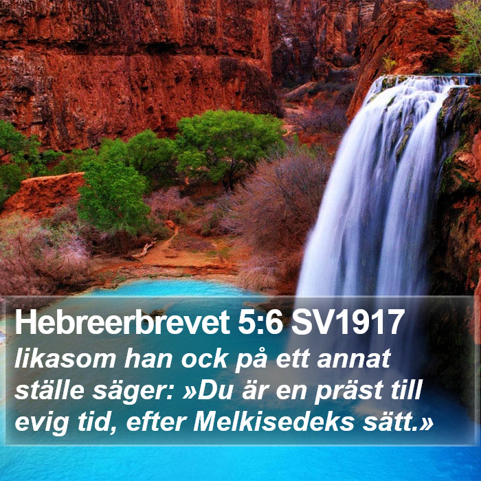 Hebreerbrevet 5:6 SV1917 Bible Study