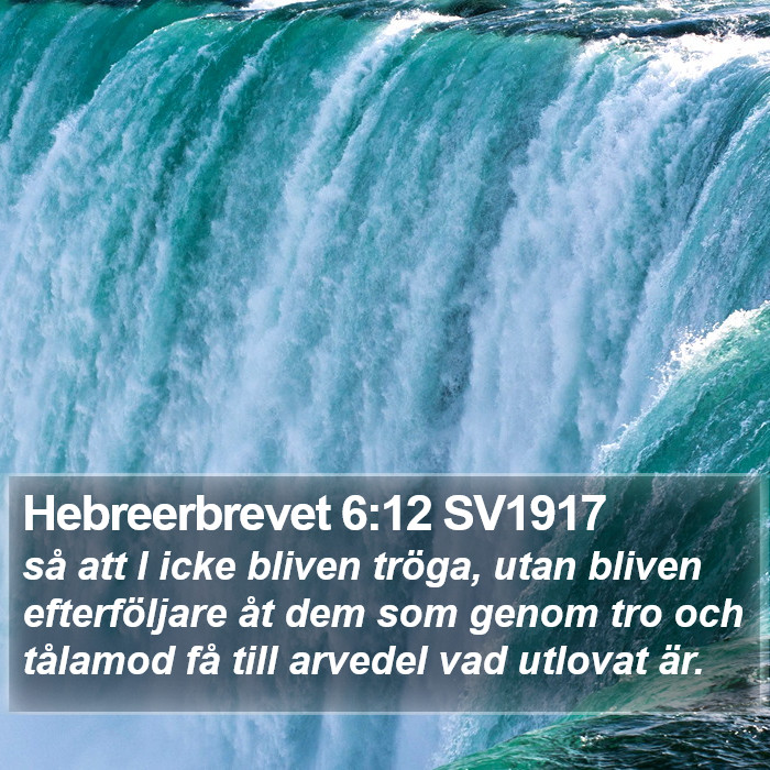 Hebreerbrevet 6:12 SV1917 Bible Study