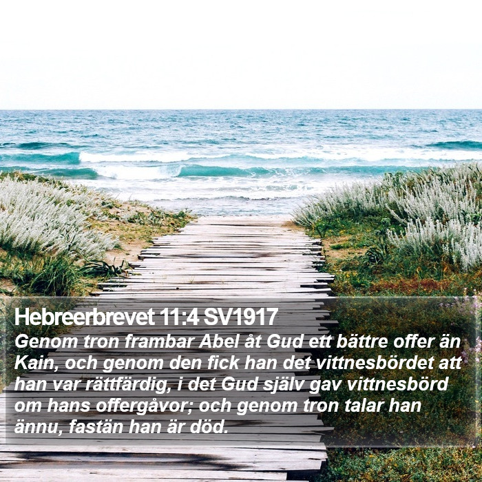 Hebreerbrevet 11:4 SV1917 Bible Study