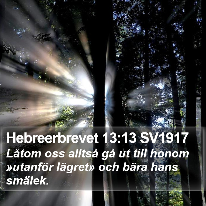 Hebreerbrevet 13:13 SV1917 Bible Study