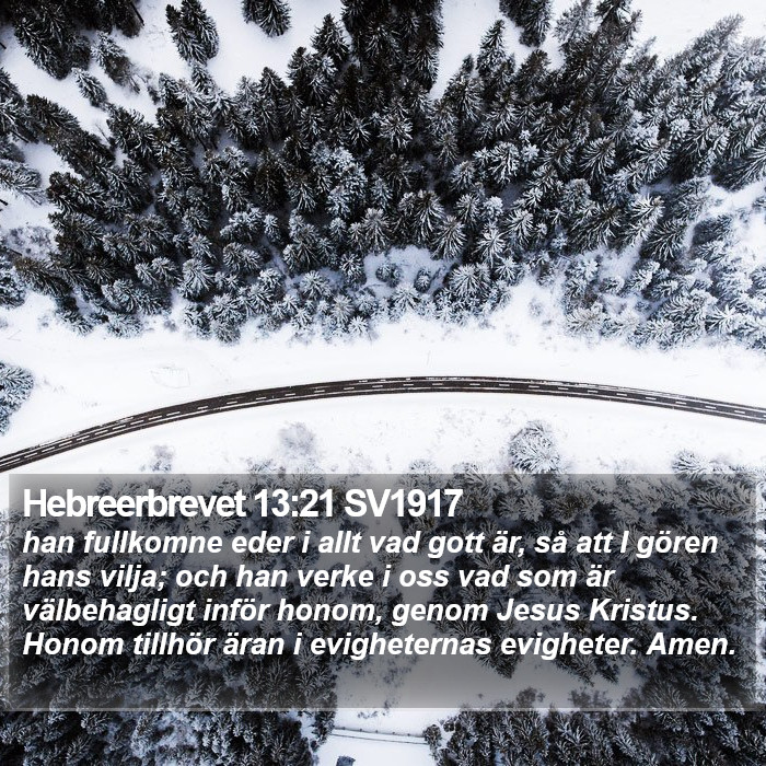 Hebreerbrevet 13:21 SV1917 Bible Study