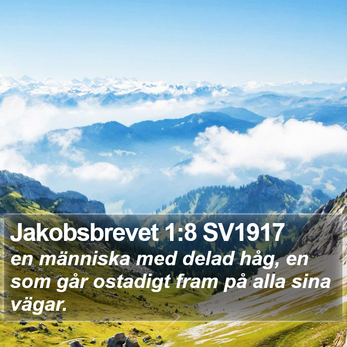 Jakobsbrevet 1:8 SV1917 Bible Study