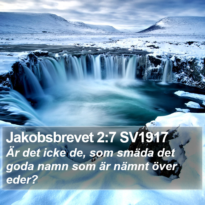 Jakobsbrevet 2:7 SV1917 Bible Study