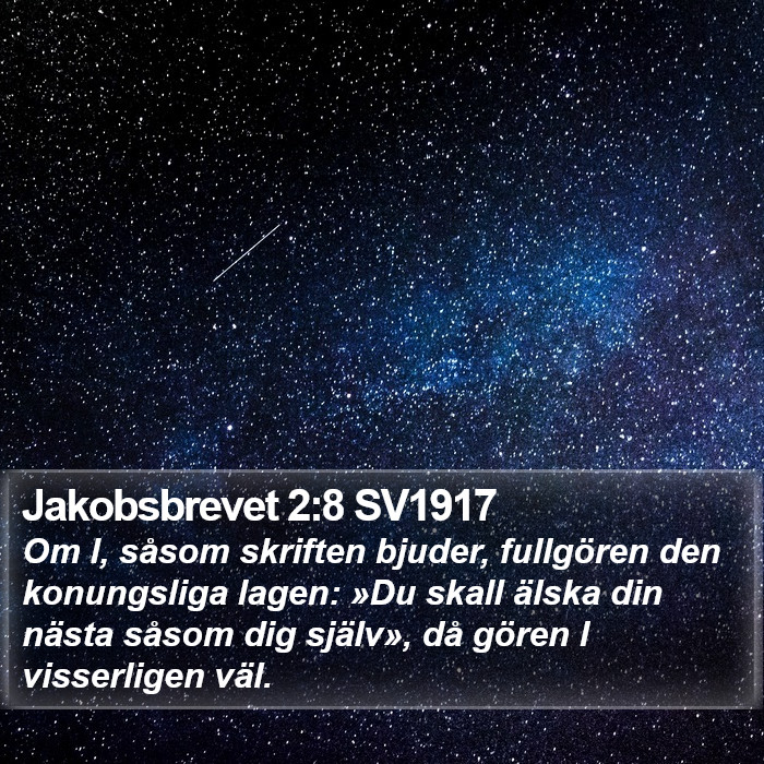 Jakobsbrevet 2:8 SV1917 Bible Study