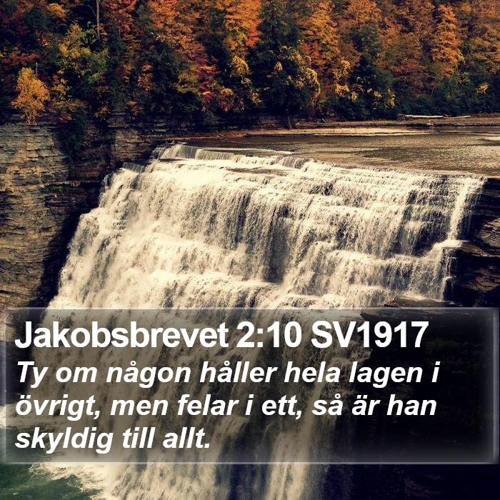 Jakobsbrevet 2:10 SV1917 Bible Study