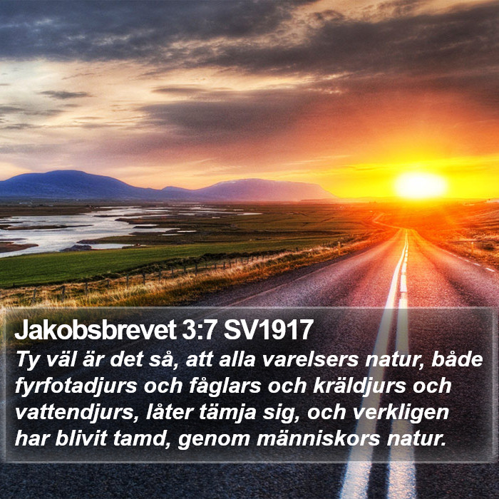 Jakobsbrevet 3:7 SV1917 Bible Study