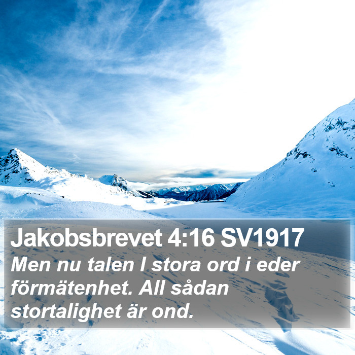 Jakobsbrevet 4:16 SV1917 Bible Study