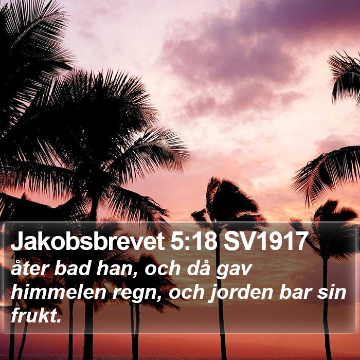 Jakobsbrevet 5:18 SV1917 Bible Study