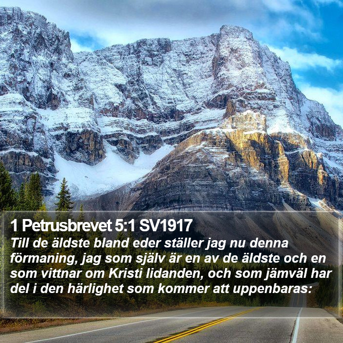 1 Petrusbrevet 5:1 SV1917 Bible Study