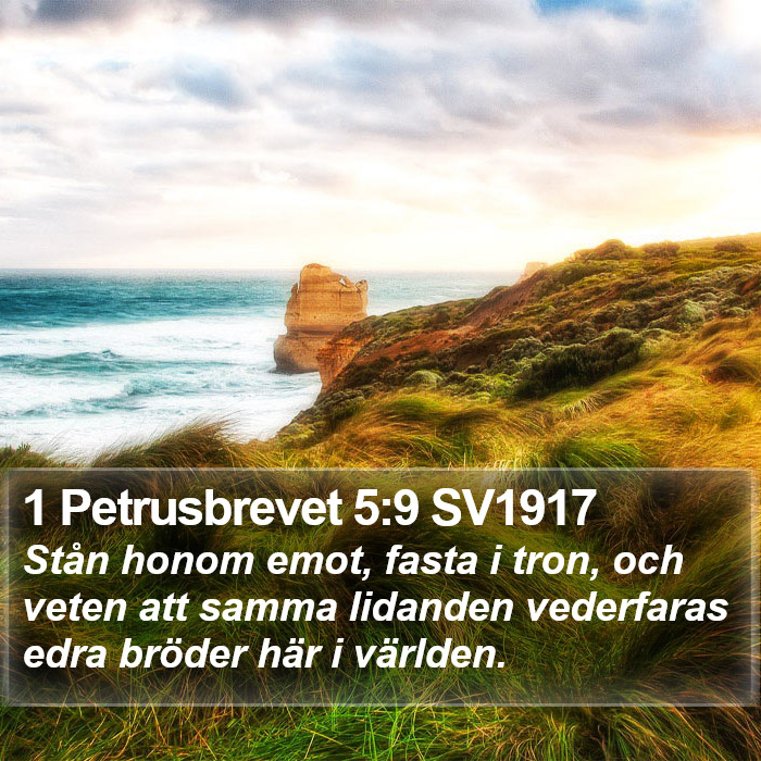 1 Petrusbrevet 5:9 SV1917 Bible Study