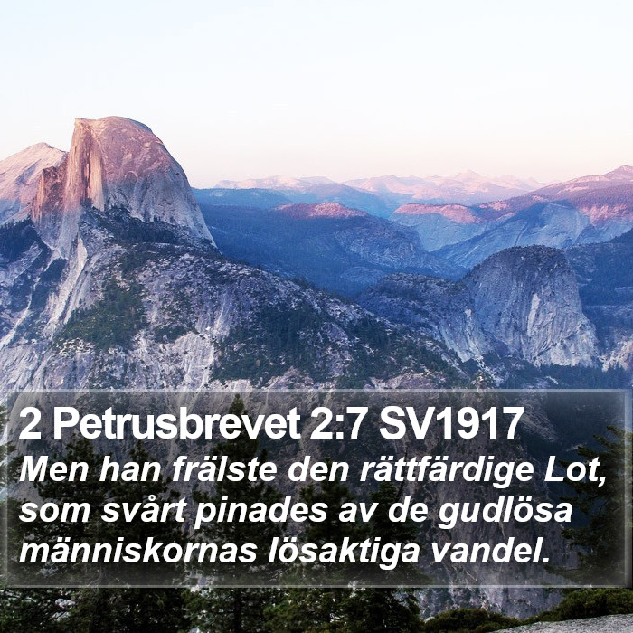 2 Petrusbrevet 2:7 SV1917 Bible Study
