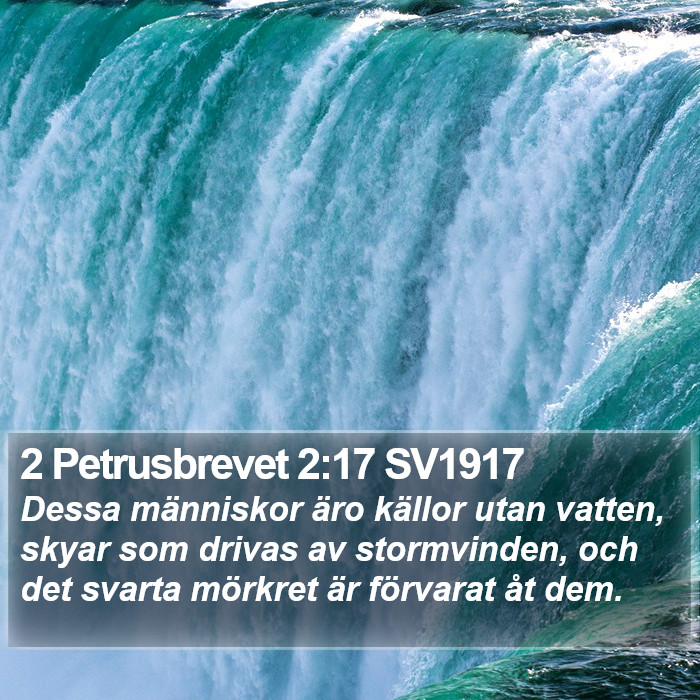 2 Petrusbrevet 2:17 SV1917 Bible Study