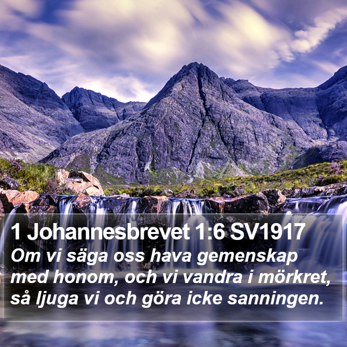 1 Johannesbrevet 1:6 SV1917 Bible Study