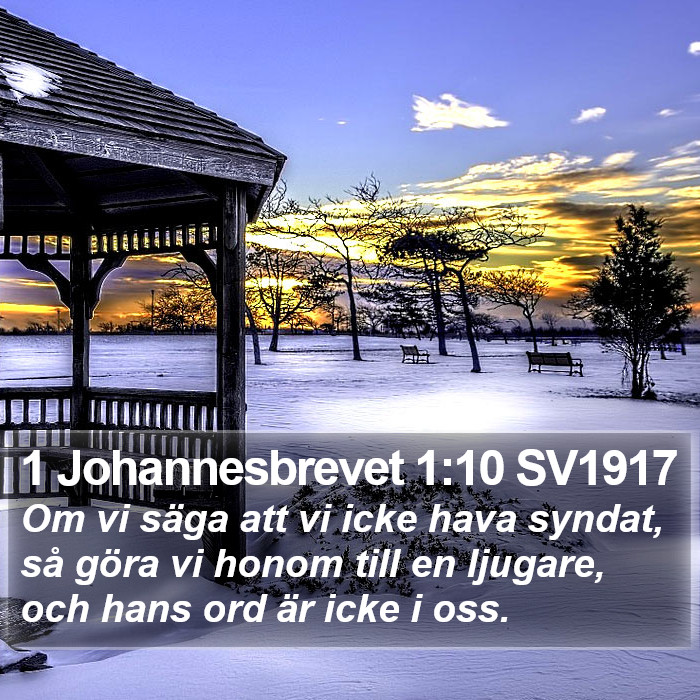 1 Johannesbrevet 1:10 SV1917 Bible Study